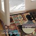 8x10 Washable Area Rugs for Living Room, Soft Lodge Bear Rugs for Bedroom Dining Room, Non Slip Low Pile Vintage Rug Indoor Large Carpets for Home Office Decor