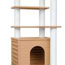 63 Inches Tall Cat Tree for Outdoor and Indoor Cats, Weatherproof Large Cat Condo with Scratching Posts