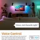 Amazon Basics Smart A19 LED Light Bulb, Color Changing, 9W (60W Equivalent), 800LM, Works with Alexa Only, 2.4 GHz Wi-Fi, No Hub Required, Energy Saving, 4-Pack