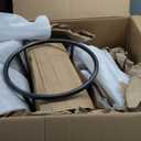 Industrial Bistro Bar Table 38.6-44.4inch Height Adjustable Farmhouse Pub Table for Kitchen Dinning Room Office Swivel Wooden Top (Silver)