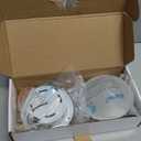 Facon 4.5inch 12V LED RV Puck Light - 2 Packs, 3400K Warm White, Full Aluminum Recessed 12Volt Interior Ceiling Lights for RV, Camper, Trailer, Boat, cETL Certified