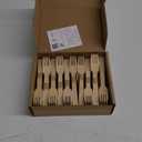 Bamboo Utensils  200 Pack Disposable Bamboo Forks | Splinter-Free Wood Compostable Silverware Alternative | Biodegradable Eco Friendly Wood Forks Substitute | Sustainable Utensils Set
