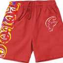 Unisex-Adult Painted Shorts (Red, M)