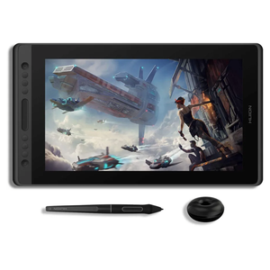 HUION KAMVAS Pro 16 Graphics Drawing Tablet with Screen Full-Laminated Graphics Monitor with Battery-Free Stylus Tilt 8192 Pen Pressure 6 Hot Keys Touch Bar - 15.6inch Graphic Tablet for PC/MAC/Linux