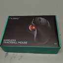 Nulea M501 Wireless Trackball Mouse, Rechargeable Ergonomic, Easy Thumb Control, Precise & Smooth Tracking, 3 Device Connection (Bluetooth or USB Receiver), Compatible for PC, Laptop, Mac, Windows.