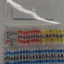 TICONN 120 Pcs Solder Seal Wire Connectors, Heat Shrink Butt Connectors, Waterproof and Insulated Electrical Wire Terminals, Butt Splice (120PCS)