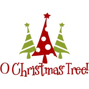 Family O Christmas Tree Adorable Quote Wall Decal Decoration Christmas Holidays Dcor Christmas Tree Silhouette Holidays Holiday Gift Lasts Years and Easily Removable - Size: 20 in(W) x 18 in(H)