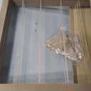 Cinnvoice 59.4x28 Photo Display Board with Clips, Wooden, 3 Panel