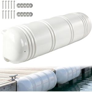 Dock Bumper 35in 1 Pack,Boat Dock Bumpers,Dock Bumper Guards,Dock Post Bumpers,Marine Dock Bumpers,Heavy Duty Dock Piling Bumpers for Protecting Boat and Dock,Screws and Washers Included(White)
