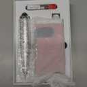 Rechargeable 35000RPM Nail Drill Sparkling Portable Professional Electric Nail File for Acrylic/Gel Nails Professional Nail Tools for Manicure Pedicure, Pink