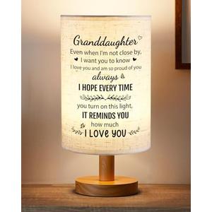 SOUHONEY Granddaughter Gifts from Grandma, Best Birthday Gifts for Granddaughter Bedside Table Lamp Light - Christmas Gifts for Bedroom Living Room Graduation Gifts for Granddaughter