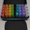 Monthly Pill Organizer 4 Times a Day, Pill Box Organizer with 32 Daily Compartments, 30 Day Pill Organizer 4X a Day Pill Holder with Hard Shell Travel Case with Weekly Pill Bag 4 Times a Day