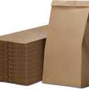 Culinware Kraft Paper Bags 10 Lb - Durable Brown Paper Bags for Snack, Lunch, Sandwich, Pastries, Popcorn, Grocery and Party Favor Bulk Paper Bags 6.5 x 4.15 x 13.3 In - 500 Count