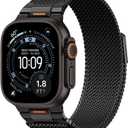 BXUXOHS Milanese Loop- Compatible with Apple Watch Ultra 3 2 1 Band for Men 49/46/45/44/42mm(S3/2/1),Magnetic Mesh Metal Strap Wristband for iWatch SE 3/2 Series 11/10/9/8/7/6/5/4 Ultra