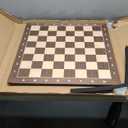 Woodronic 21" Professional Wood Chess Board, Tournament Chess Board with 2.25" Squares, Ideal Gift for Chess Players (21 Inches)