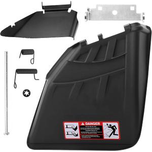 Braveboy AUC11996 Discharge Chute Kit W/Install Iron Rods Springs and Iron Parts Compatible with J-OHN Deere 42" 48" D/E/X/S/L/LA/LX Series Lawn GY22100 GY21901 GY22029 GY20443