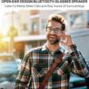 GenXenon Smart Glasses for Men & Women, Clear Blue Light Glasses, Bluetooth Glasses with Speaker, Intelligent Touch & Voice Assistant, Compatible with iOS/Android, Audio Eyeglasses for Gaming/Working