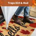 Fall Door Mat, Non Slip Outdoor Front Porch Welcome Mat 24"x48"
