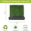 SunTurf Dogs Grass for Potty Training, Artificial Grass for Dogs Puppy Fake Grass Pads 35ft Large Supplies Pets Litter Rugs for Puppy Training