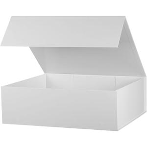 Extra Large Gift Box 16x13x5.3 Inches,White Wedding Dress Box With Lids,Magnetic Closure Gift Boxes For Mother's Day, Birthdays,Bridal Showers, Bridesmaids Gifts,Valentines Day