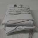 Amazon Basics 3 Piece Bed Sheet Set, 100% Cotton Jersey, Includes Super Soft, Flat and Fitted Sheets, Pillowcase, Twin, White, Solid