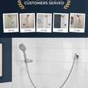Shower Hose Extra Long 157 Inches, Flexible Stainless Steel Handheld Shower Hose, with Brass Insert and Nut