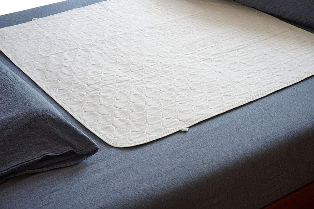 2 Pack Cotton Top Quilted Under pad, Waterproof Extra Absorbent Use for Incontinence Bed Pads, Washable and Reusable Pet Pads (34" x 36")