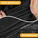 Car Cover Waterproof All Weather Sun Rain Protection Full Exterior Cover for Kia Telluride Black with Left Side Zippers