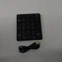 havit Bluetooth Number Pad Wireless Numeric Keypad Numpad 26 Keys Portable Mini Financial Accounting Rechargeable Numeric Pad for Windows Laptop Desktop, PC, Notebook (Black)