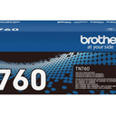 Brother Genuine TN760 High Yield Black Toner Cartridge, (For use with MFC-L2710DW MFC-L2750DW HL-L2350DW HL-L2370DW HL-L2395DW HL-L2390DW DCP-L2550DW Printers)