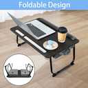 Laptop Lap Desk, Lap & Bed Desk with Adjustable Cushion, Fit up to 17" Laptop Stand for Couch, Foldable Computer Tray Table for Adults, with Wrist Rest, Tablet & Phone Holder, Mouse Pad