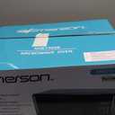 Emerson MW7302B Compact Countertop Microwave Oven with Touch Control, LED Display, 700W, 10 Power Levels, 6 Auto Menus, Glass Turntable and Child Safe Lock, 0.7 Cu., Ft. Black