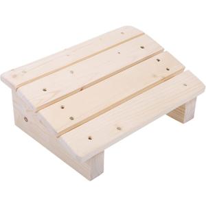 Wooden Foot Stool Under Desk Footrest - Slanted Office Foot Rest for Home and Work, Ergonomic Design to Relieve Tendon Pain, Portable and Compact Size for Travel and Daily Use