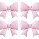 4Pcs Giant Pink Bow Balloons 38Inch/coquette Birthday Party Supplies/Pink Bachelorette Bridal Engagement Wedding Anniversary Supplies for Women/Valentine's Day Decor