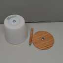 WEILAILUX Outdoor Battery Operated Table Lamp Waterproof, 4000mAh Cordless Table Lamp Rechargeable, Touch Dimmable Desk Lamp, LED Night Light for Patio Camping Restaurant Home (Wood Grain, 9.6in)