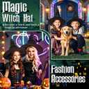 Black Witch Hat Adult Movie Merch Wizard Costume Women Accessories for Party Outfits Halloween