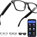 AI Translation Smart Glasses with Chat GPT for Men and Women, Bluetooth Sunglasses with Translator 164 Languages and Color-Change Lens, Music Playback & Hands-Free Calls, UV & Blue Light Protection