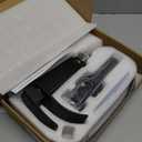 VOTON Black Bathroom Faucets Modern Waterfall Bathroom Sink Faucet Matte Black Single Handle Bathroom Faucet for 1 or 3 Holes with Deck Plate and Pop-Up Drain, Rv Sink Camper Farmhouse Bathroom Faucet (Regular version: 7.5 inches in height)