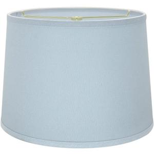 Aspen Creative 32311A Transitional Hardback Empire Shaped Spider Construction Lamp Shade in Light Blue, 12" Top x 14" Bottom x 10" Slant Height