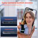 2 Pack for iPhone 16 Pro Max Luxe Grip,18N Strong Magnetic Attachment, Shockproof Military-Grade Protection, Crystal Clear