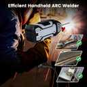 Welding Machine Handheld, Portable Welder Machine 110V 250A with Toolbox,10 PCS Rods Stick Welder for 1/16"-1/8" Rod, IGBT Inverter LCD Digital Display Hand Held Welder with Arc Force Anti-stick