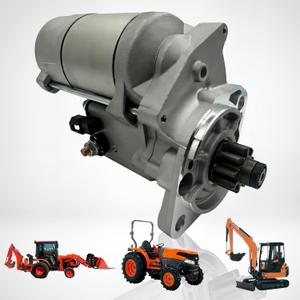 Starter Motor for Kubota Tractor Diesel Engine - 12V 9T 2.0KW Replacement Compatible with D1703 D1803 V2203 V2403 L3430 L4740 L5030 KX121-3 Models, OEM 17123-63016 17123-63013 18004N 15425-63010