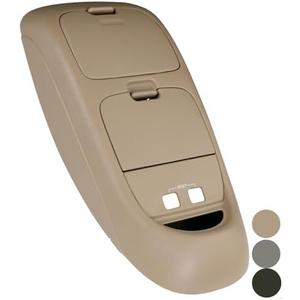 TQPONLY Overhead Console Assembly w/o Sunroof | Compatible with 2002-2004 Ford Super Duty F250 F350 F450 F550 Truck | Replaces 2C3Z25519A70AAB 2C3Z-25519A70-AAB Interior Ceiling Console Panel (Tan)