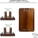 S&A WOODCRAFT 3 Slots Acacia Wood Vertical Laptop Stand, Adjustable Wooden Laptop Holder, Non-Slip Laptop Dock Compatible with Apple MacBook, Microsoft Surface, Gaming Laptops, IPad, Tablets