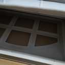 4 Pcs 20.7"×13.8" Garage Door Windows Inserts, Vinyl Window Frame and UV Resistant Acryl Glass, Garage Door Replacement Panels (Room Type)