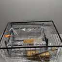 VEVOR Wire Laundry Cart, 2.8Bushel Wire Laundry Basket with Wheels, 26.7''x21.7''x26.4'' Commercial Basket Cart, Steel Frame with Chrome Finish, 4" Casters