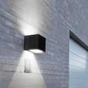 Solar Wall Lights, 4000K 700LM Up and Down Solar Lights Outdoor Waterproof, Super Brightness Cube Design LED Solars Outdoor Light Decorative for Porch Patio Yard Fence, 1 Pcs