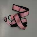 2PCS Comfortable Enhanced Thickness Pilates Double Loop Strap - D-Ring Strap for Home Gym & Yoga Workout Accessories (Pink)