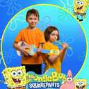 SpongeBob SquarePants Kids Guitar Instruments, 16 Inch Play Ukulele Musical Flute My First Music Instrument Toy Set with Bookmark for Children