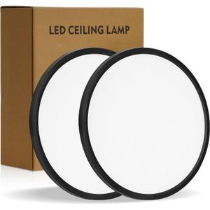 14.9 Inch LED Flush Mount Ceiling Light,5CCT,32W,3343LM (2Pack)